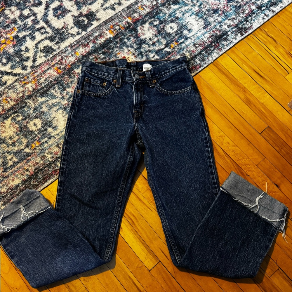 Classic Women's Dark Wash Jeans - Deep Indigo